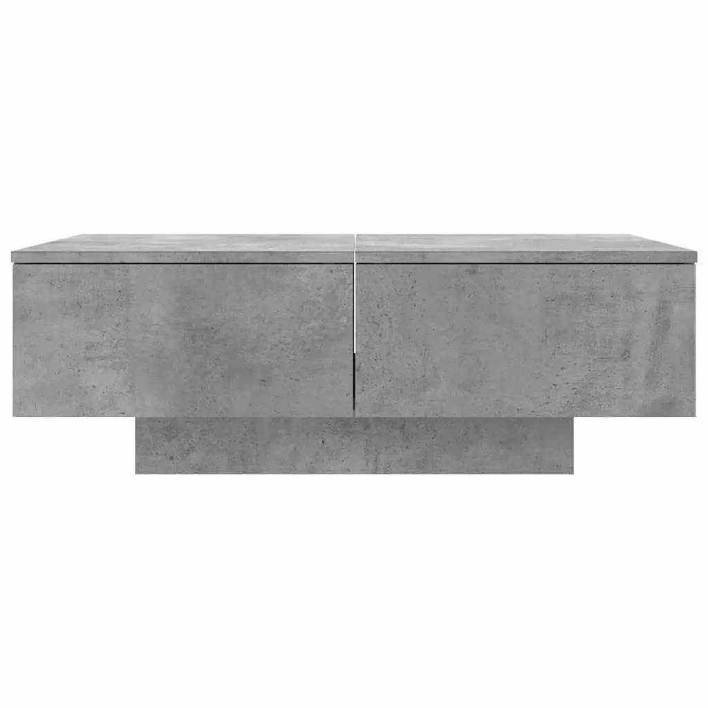 Grey Coffee Table 90x60x31 cm Engineered Wood Accent Table
