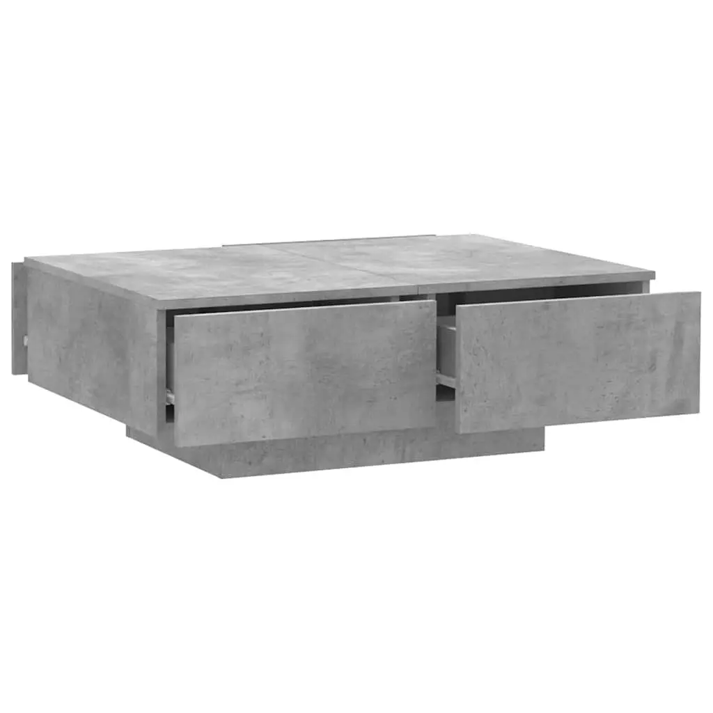 Grey Coffee Table 90x60x31 cm Engineered Wood Accent Table