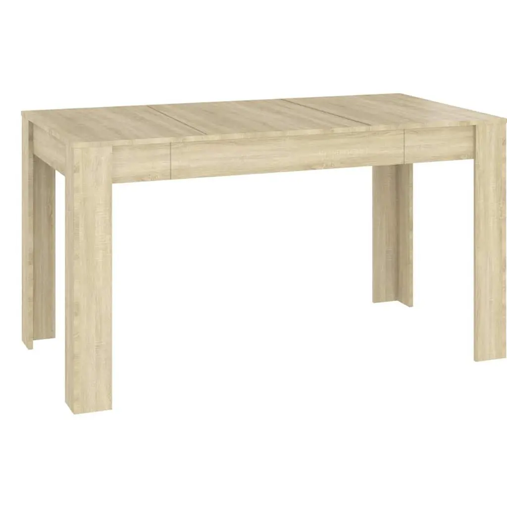 Sonoma Oak Brown Dining Table in Engineered Wood