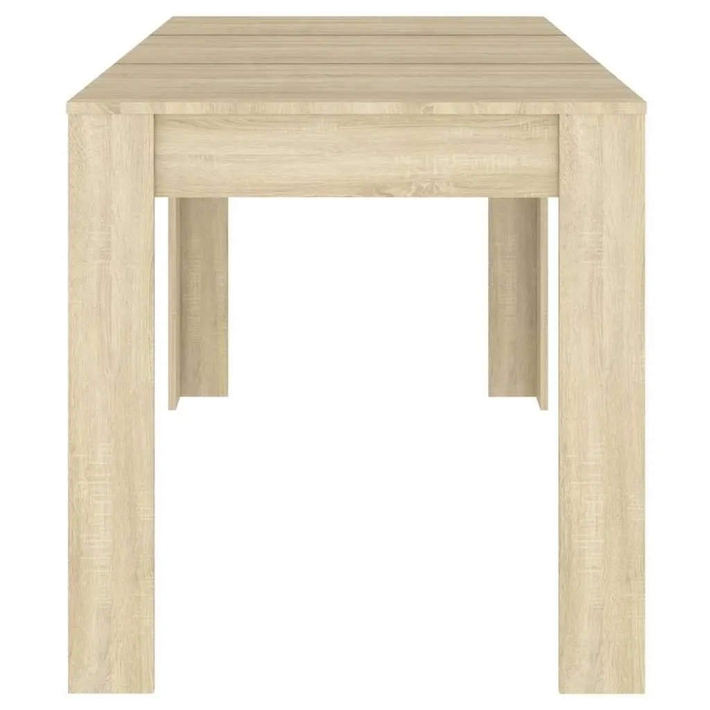 Sonoma Oak Brown Dining Table in Engineered Wood