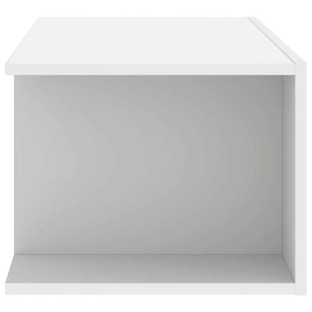 White TV Cabinet with RGB LED Lights
