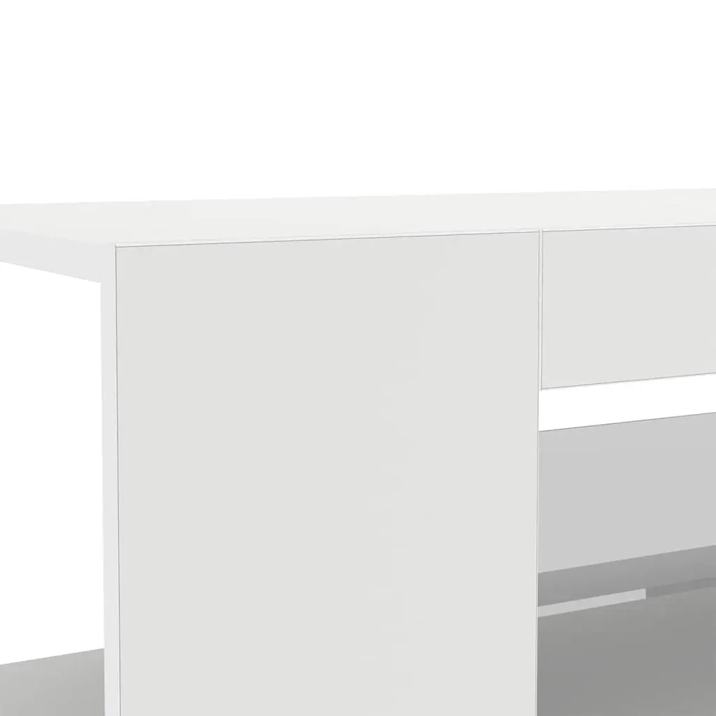 White TV Cabinet with RGB LED Lights