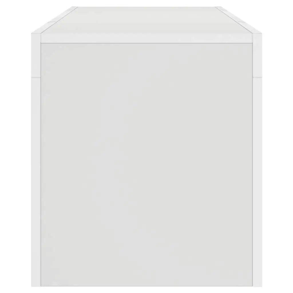 White TV Cabinet with RGB LED Lighting