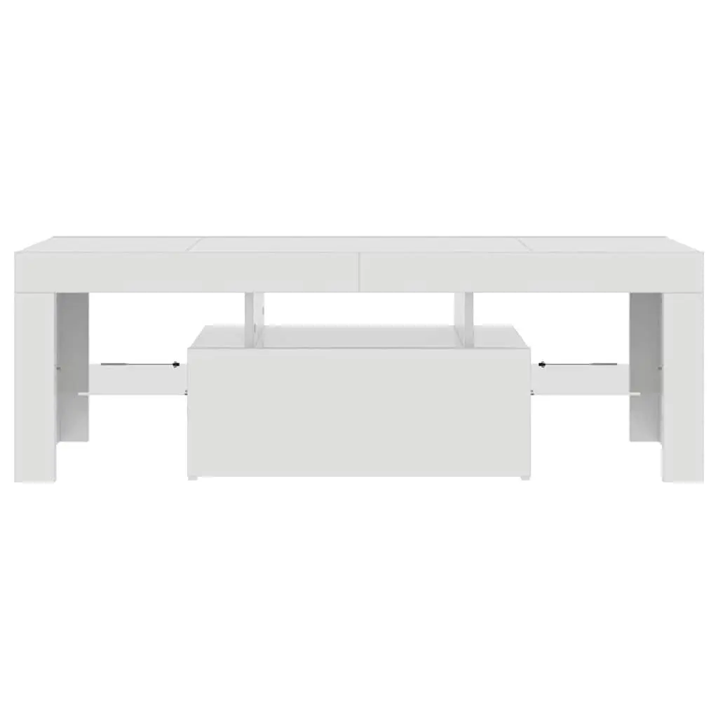 White High Gloss TV Cabinet with LED Lights