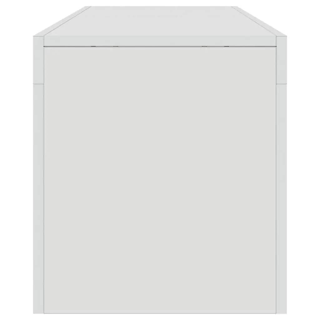 TV Cabinet Modern High Gloss White RGB LED Lights Engineered Wood 140x36.5x40 cm