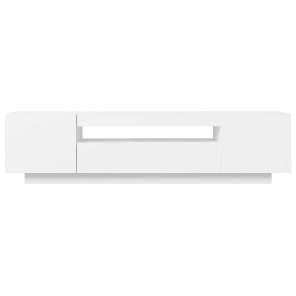 White Floating TV Cabinet with LED Lighting