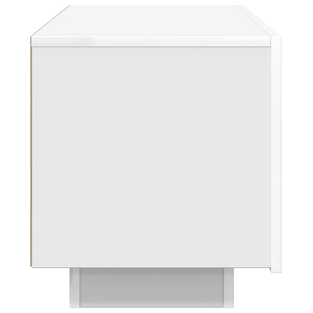 White TV Cabinet with Storage 100x35x40 cm