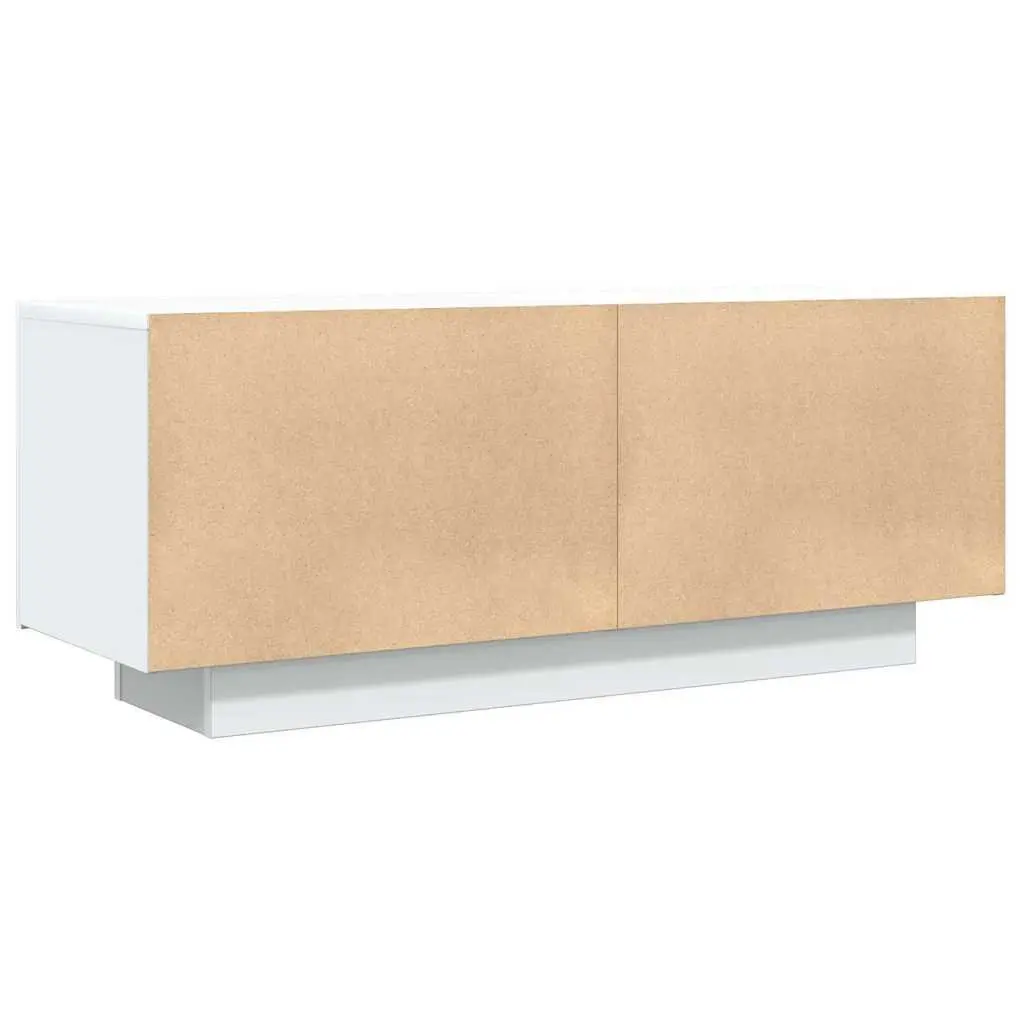 White TV Cabinet with Storage 100x35x40 cm