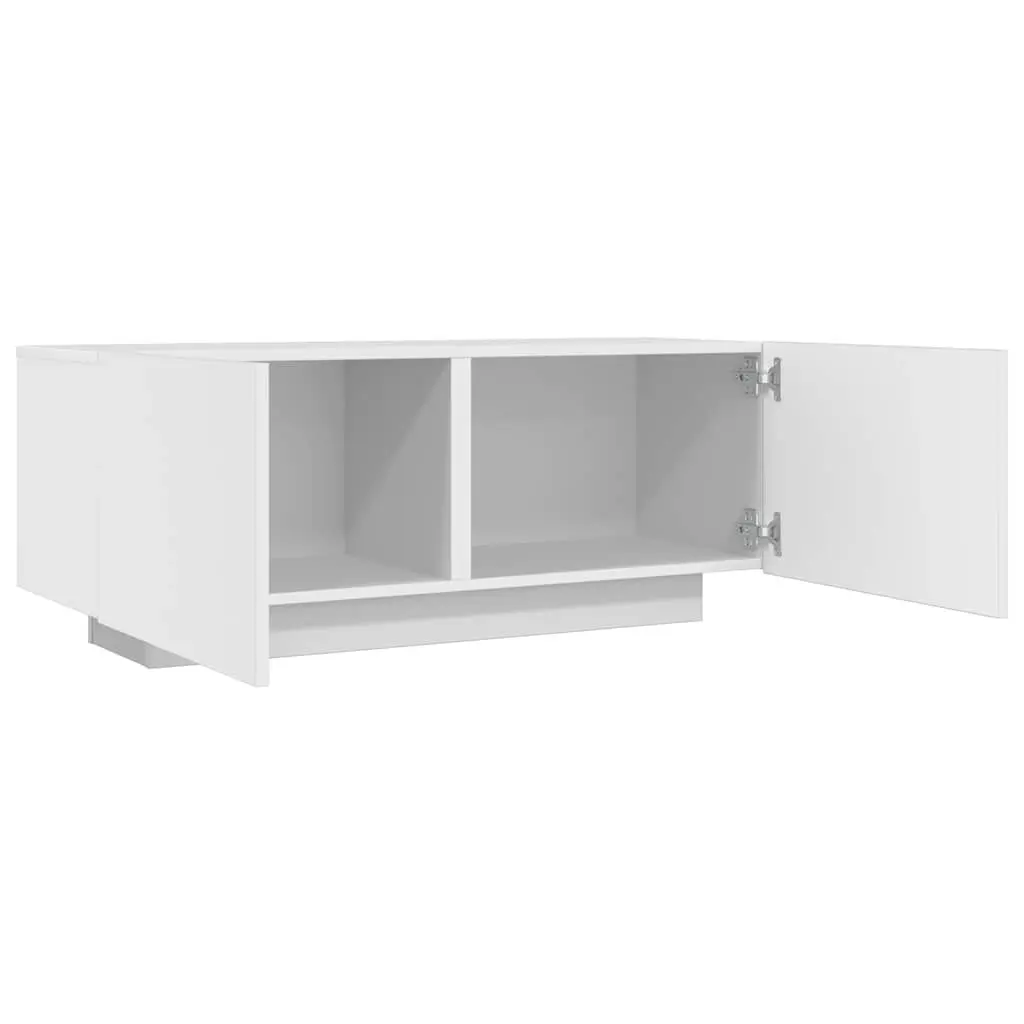 White TV Cabinet with Storage 100x35x40 cm