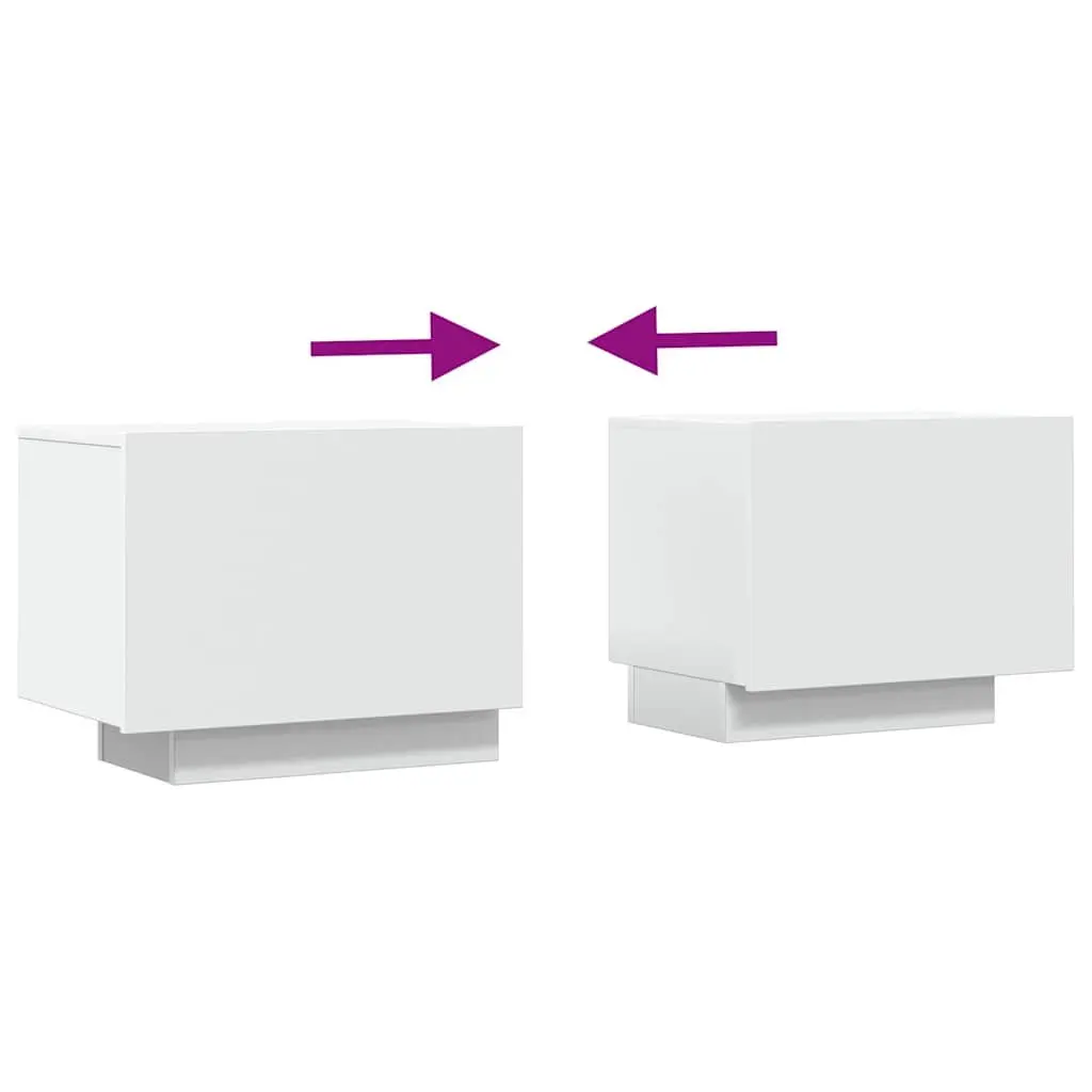 White TV Cabinet with Storage 100x35x40 cm