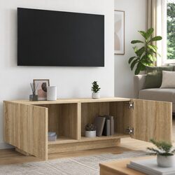Sonoma Oak Brown TV Cabinet Unit in Engineered Wood