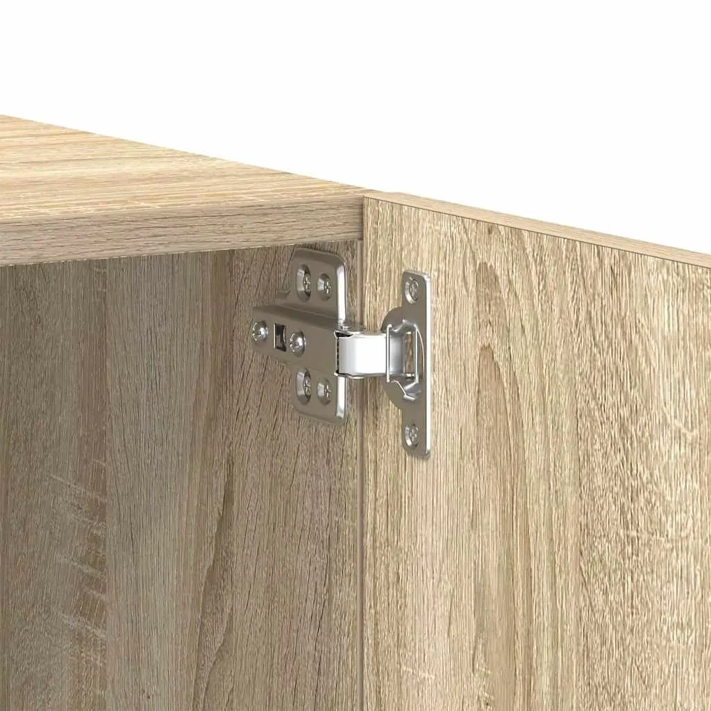 TV Cabinet Unit Sonoma Oak Brown Engineered Wood Media Storage Furniture