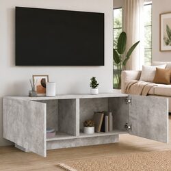 Concrete Grey TV Cabinet 100x35x40 cm Engineered Wood