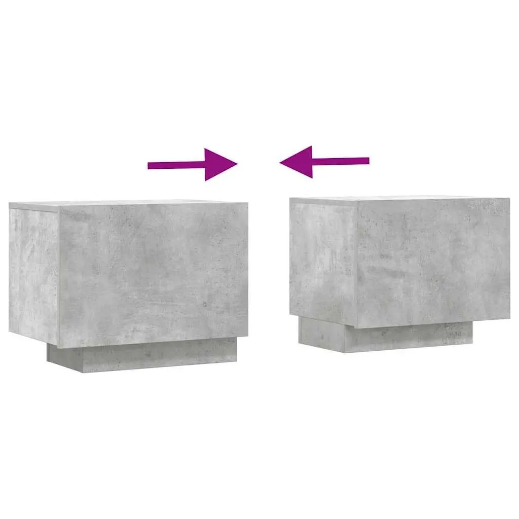Concrete Grey TV Cabinet 100x35x40 cm Engineered Wood