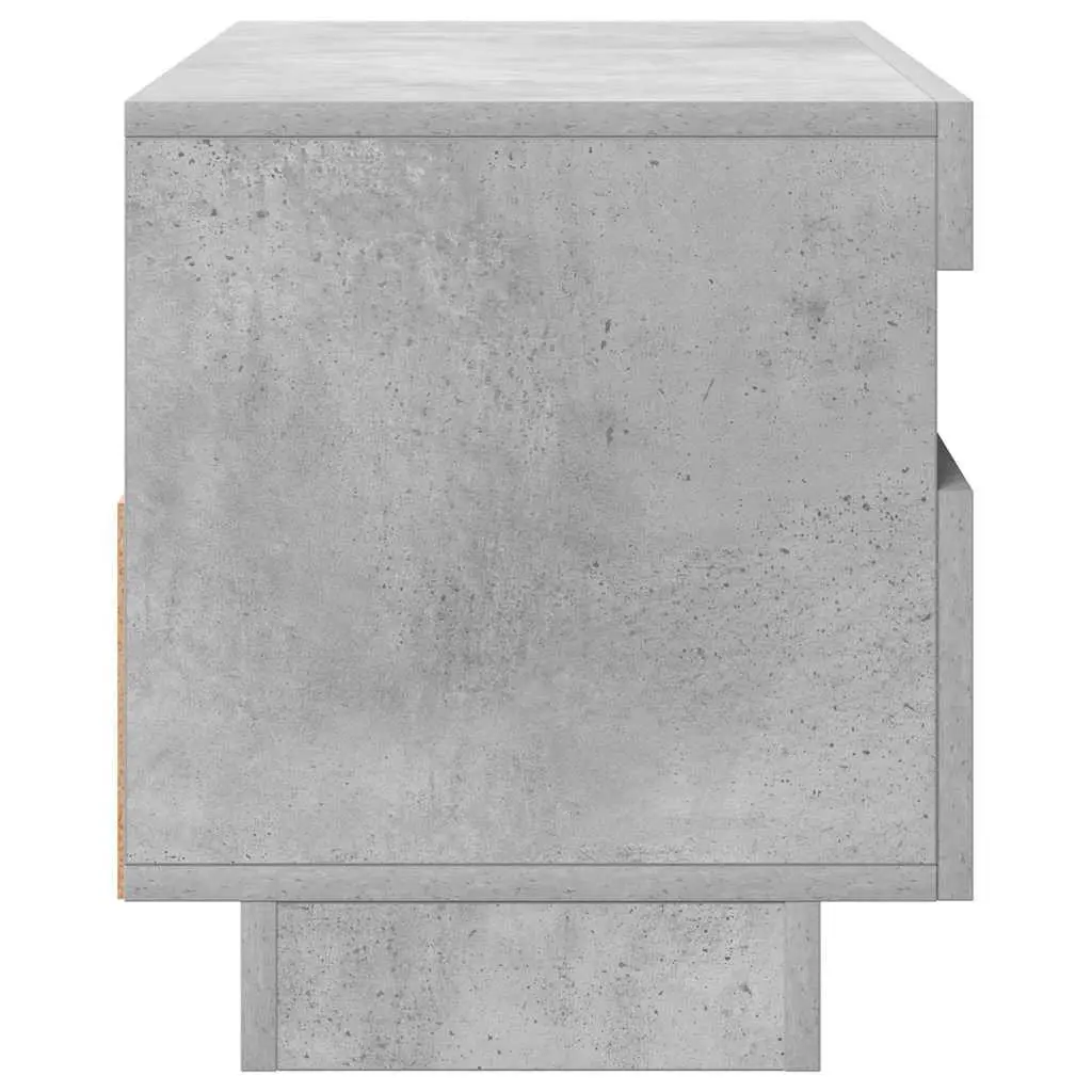 Grey Concrete TV Cabinet with RGB LED Lights