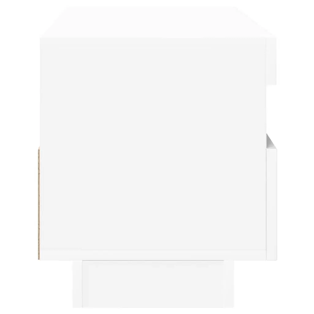 White TV Cabinet with RGB LED Lighting