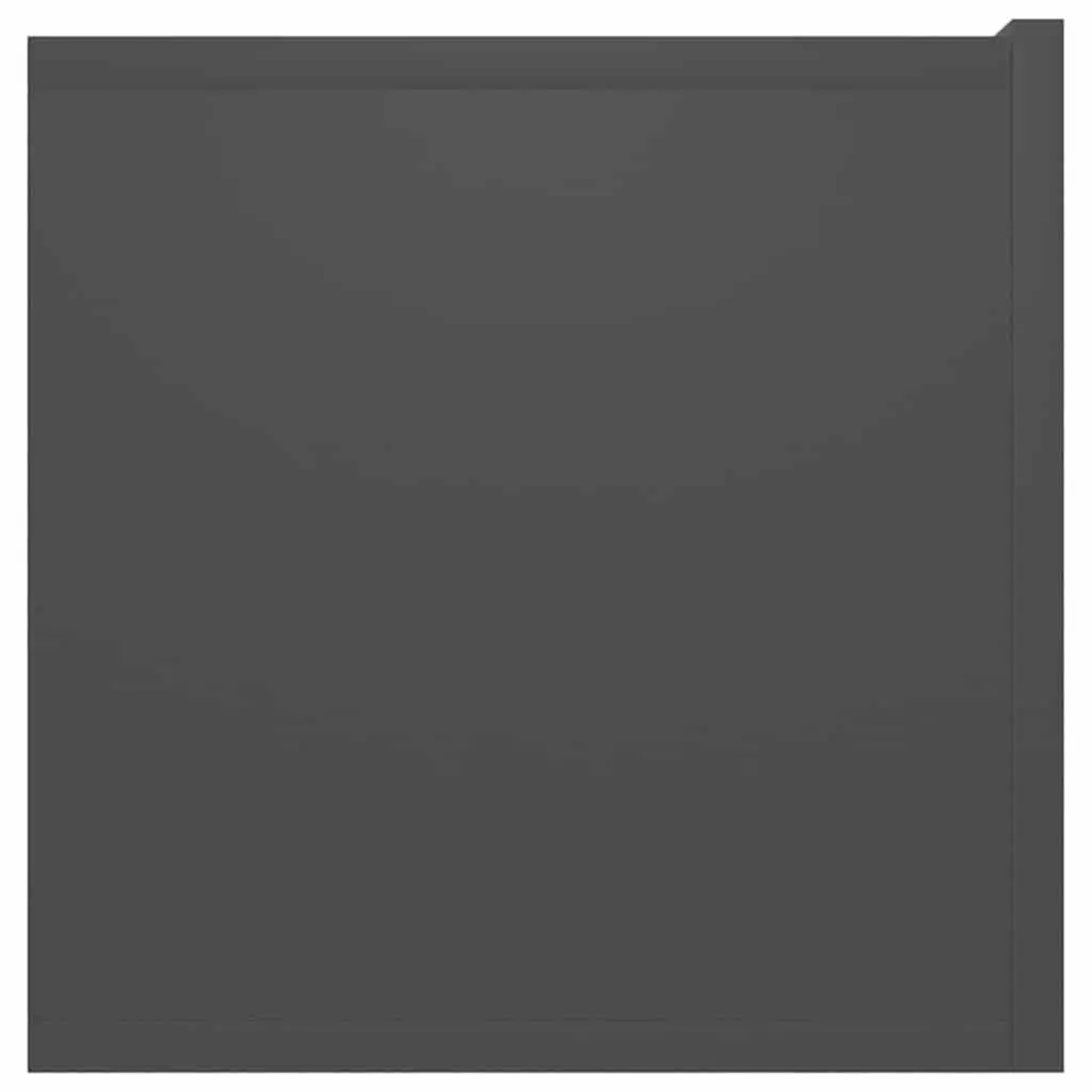 Grey Wall-Mounted TV Cabinet Set for Living Room