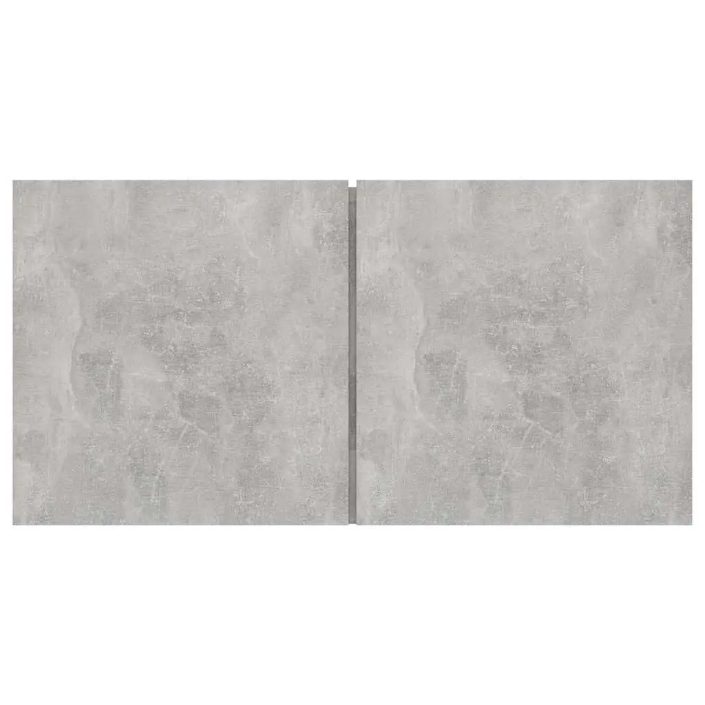 Grey Wall Mounted Entertainment Unit Modern Storage Cabinet 60x30x30cm