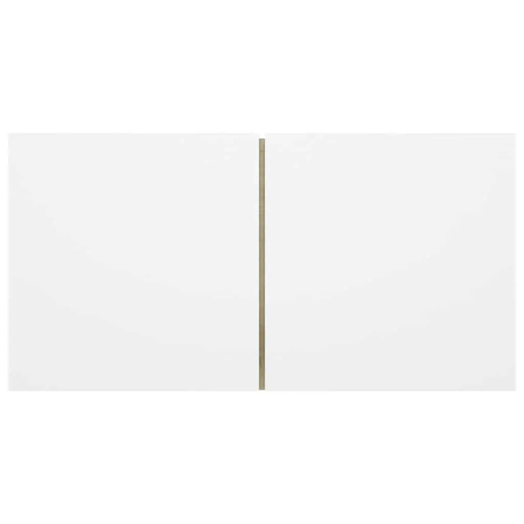 Hanging TV Cabinet Modern White Sonoma Oak Wall Mount Storage Unit 60 x 30 x 30 cm