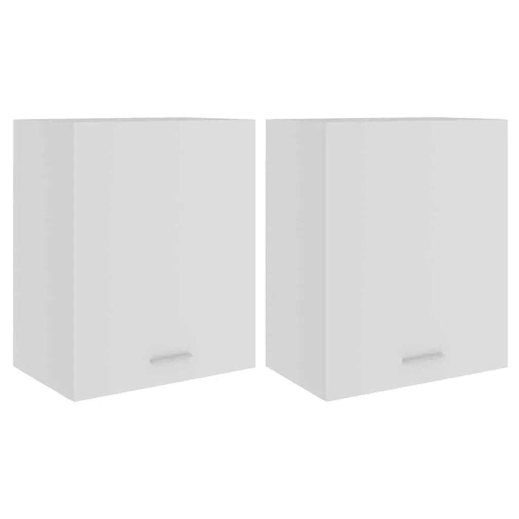 White Hanging Kitchen Cabinets Set of 2