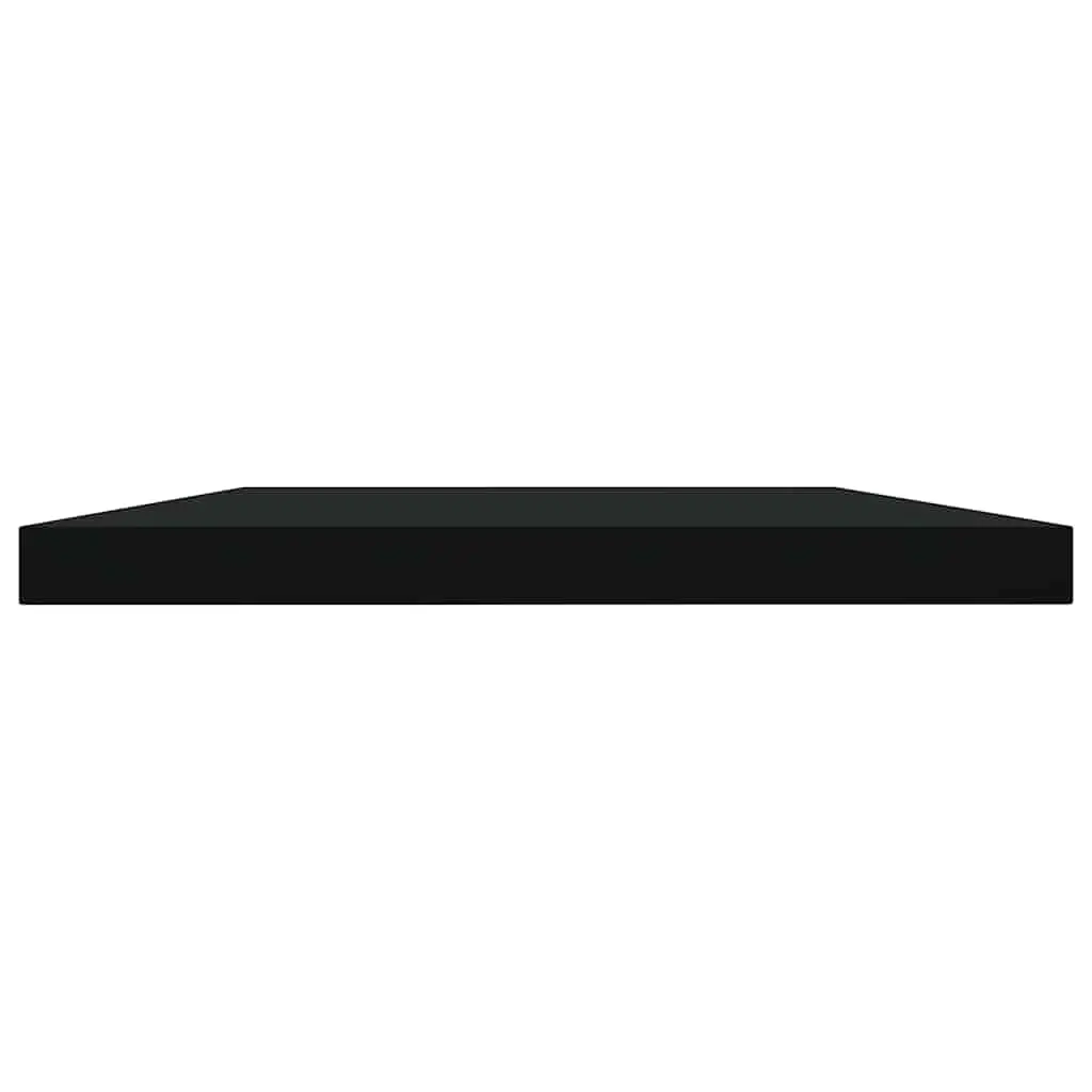 Floating Shelf Boards Black 40 x 20 x 1.5 cm Engineered Wood 4 Piece