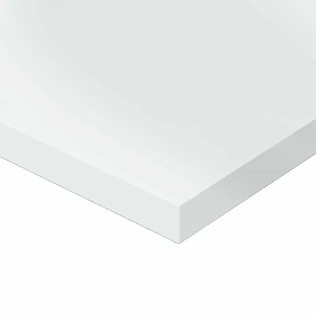 Bookshelf Boards White High Gloss 40x20x1.5 cm Engineered Wood 4 Piece