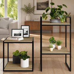 Charming Floating Shelf Boards - 4 pcs Brown Storage