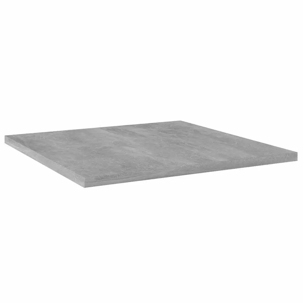 Bookshelf Boards Grey Floating Shelves Engineered Wood 40 x 40 x 1.5 cm Set of 4