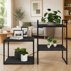 Grey Floating Shelves - Set of 4 Bookshelf Boards