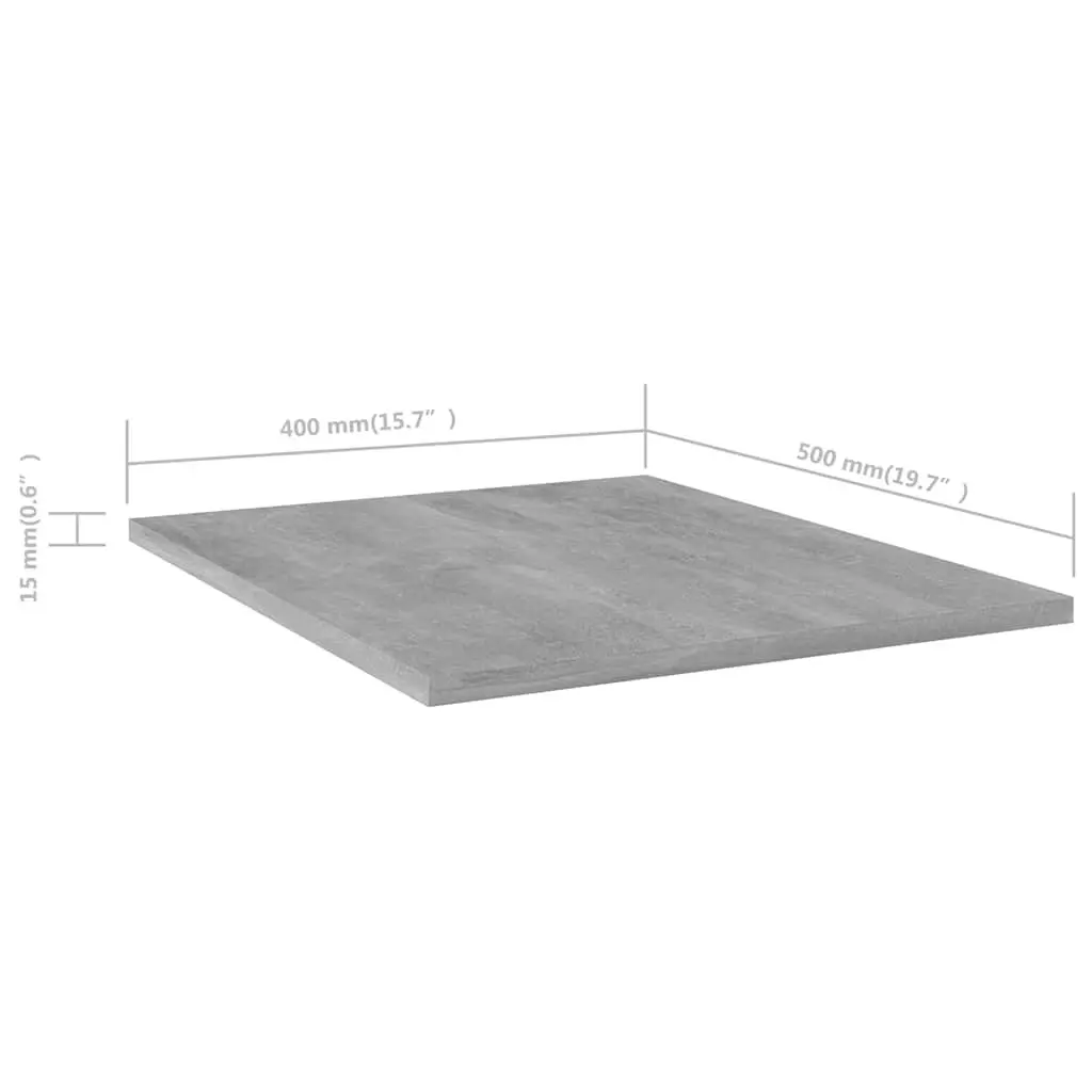 Floating Shelf Boards Grey 40 x 50 x 1.5 cm Engineered Wood