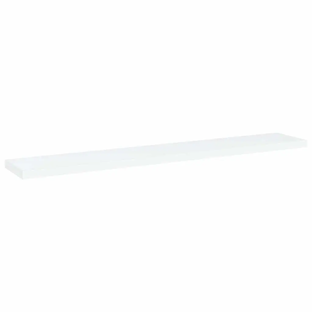 Engineered Wood Storage Shelves White 60x10x1.5cm Set of 8 Bookshelf Boards