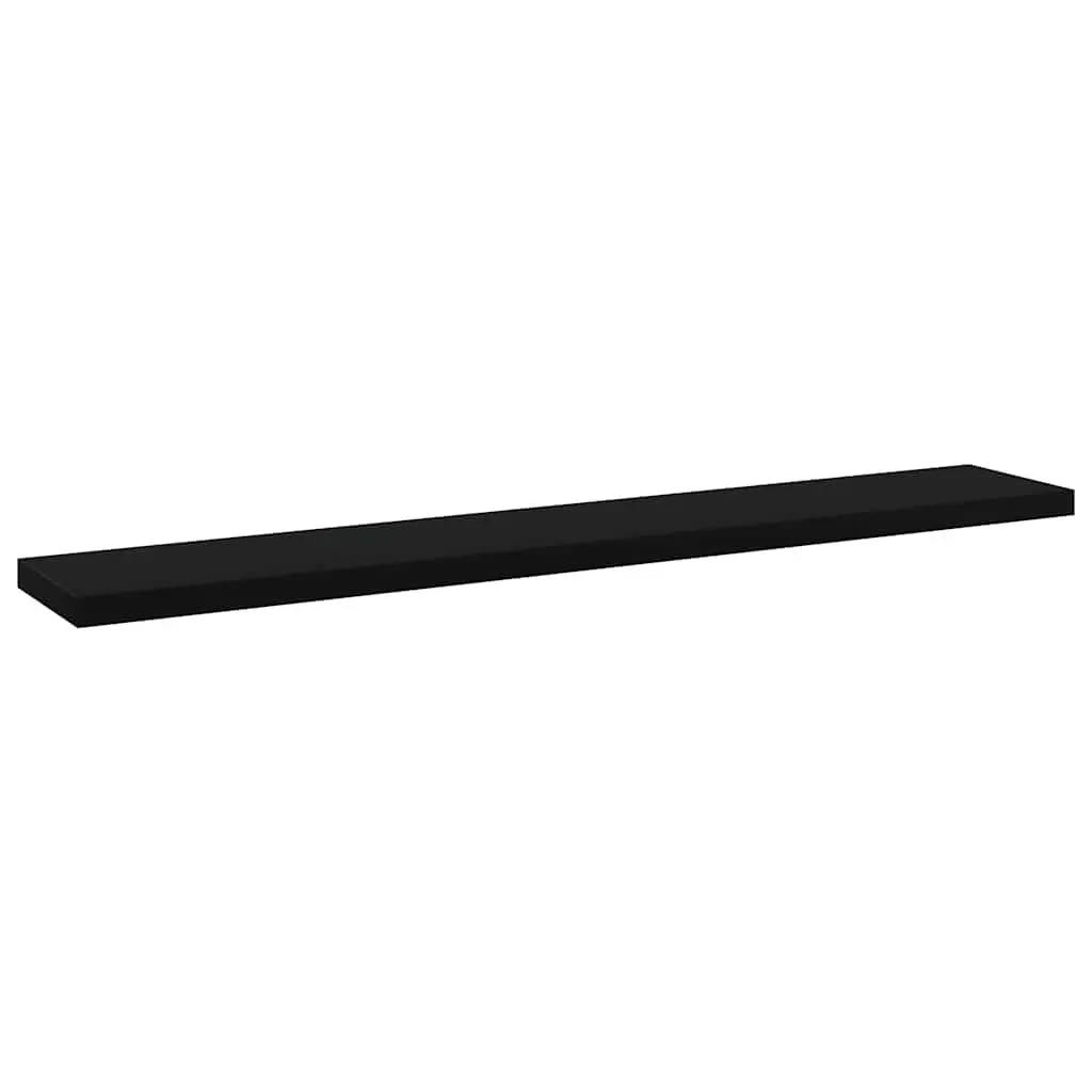 Bookshelf Boards Black 8 Piece Engineered Wood Shelving Panels