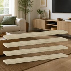 Brown Bookshelf Boards 4 pcs 60x10x1.5 cm Storage Panels