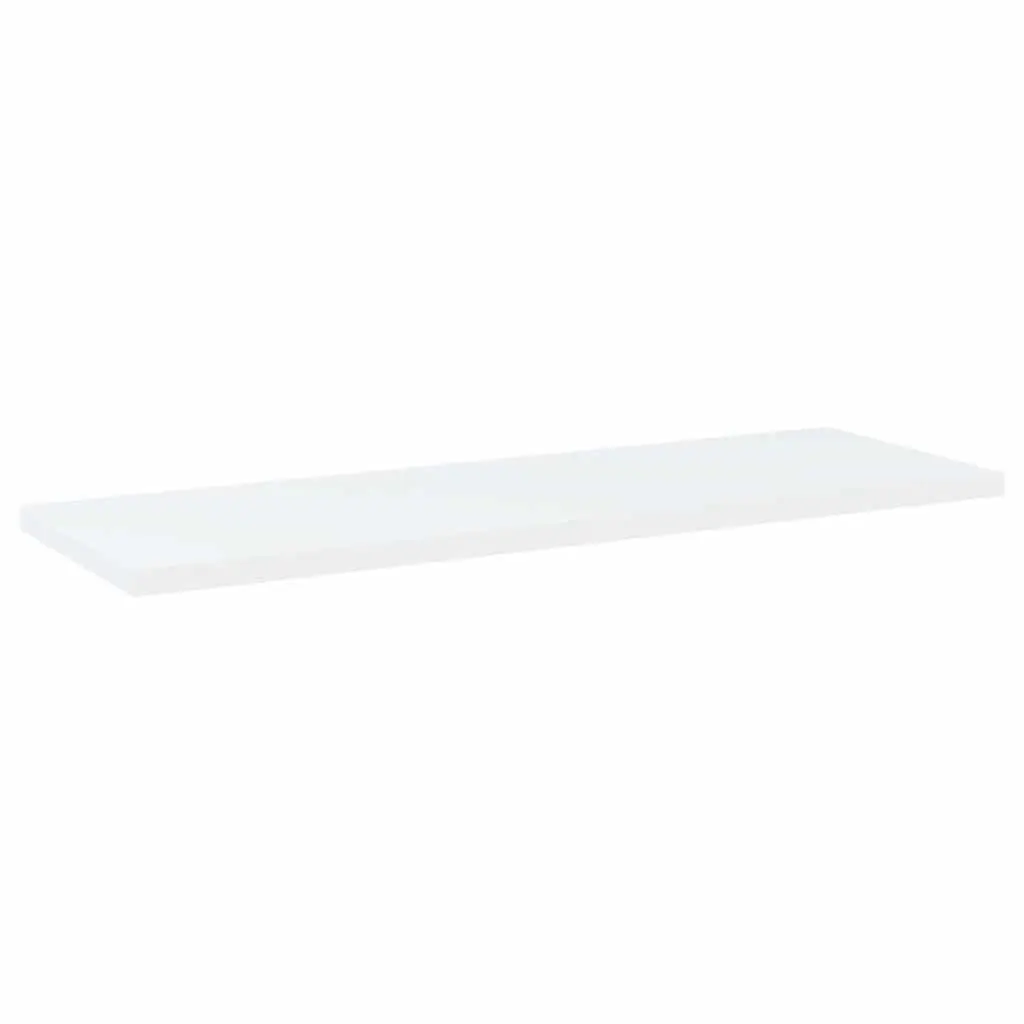 Bookshelf Boards White 60x20x1.5 cm Engineered Wood Storage Shelves 4 Piece