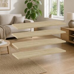 Sonoma Oak Bookshelf Boards 4 pcs 60x20x1.5 cm