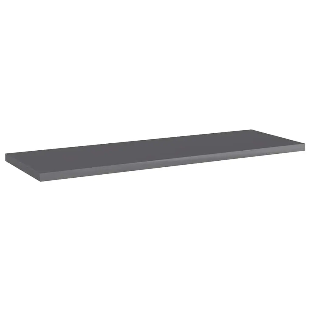 Bookshelf Boards Grey 60x20x1.5 cm Engineered Wood 4 Piece Wall Shelves Storage
