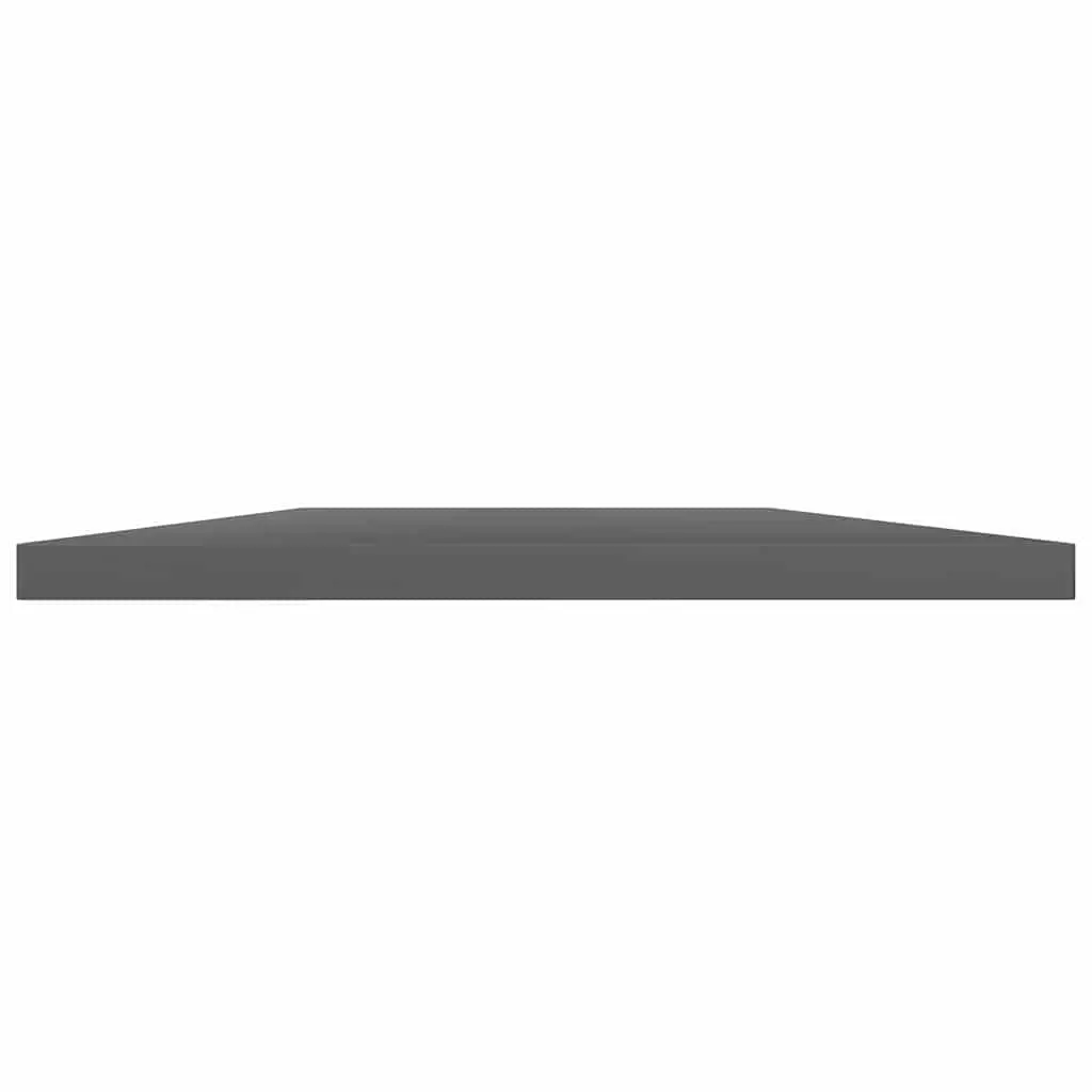 Bookshelf Boards Grey 60x20x1.5 cm Engineered Wood 4 Piece Wall Shelves Storage