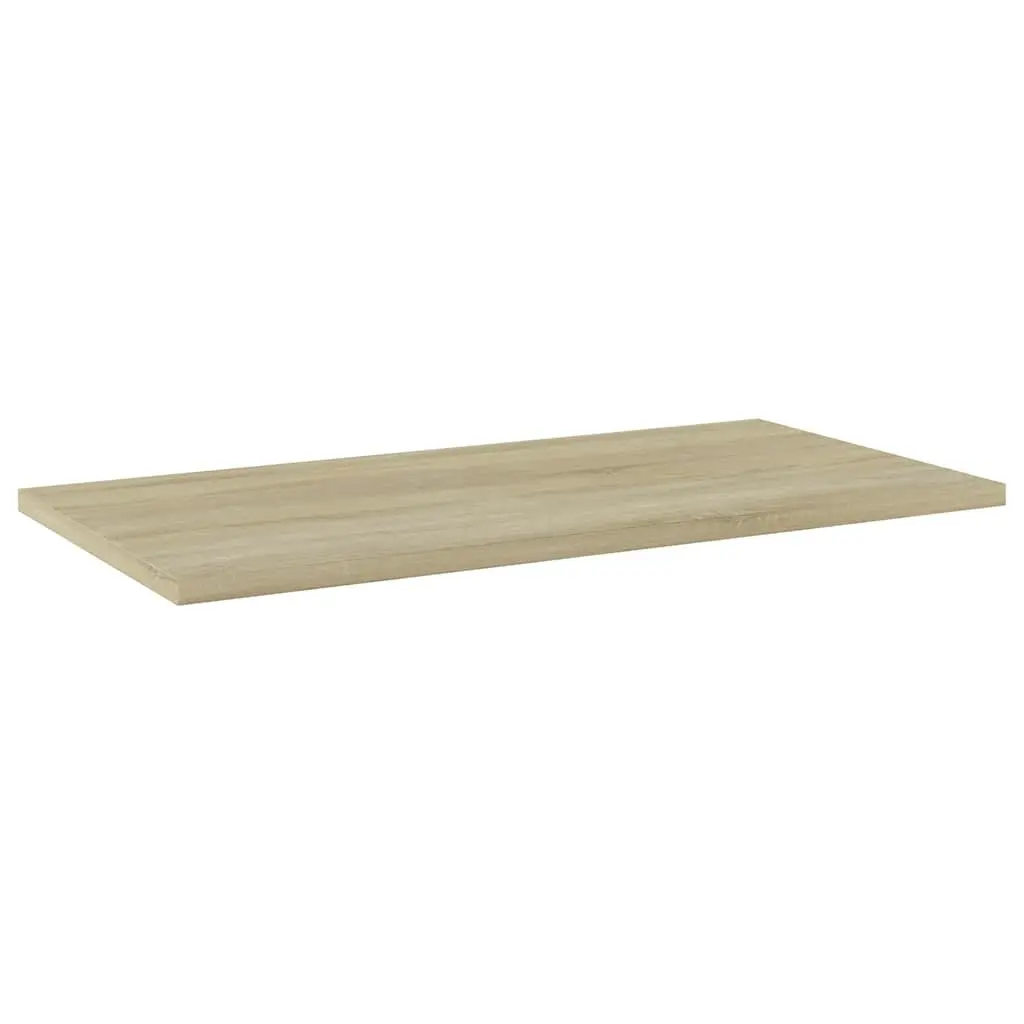 Bookshelf Boards Sonoma Oak 60 x 30 x 1.5 cm Engineered Wood 8 Piece Wall Mounted Shelving Storage Panels