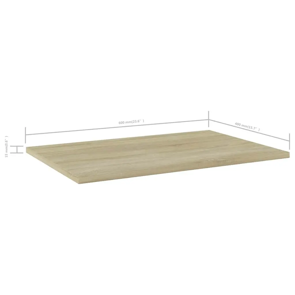 Floating Shelf Boards Sonoma Oak 60 x 40 x 1.5 cm Engineered Wood