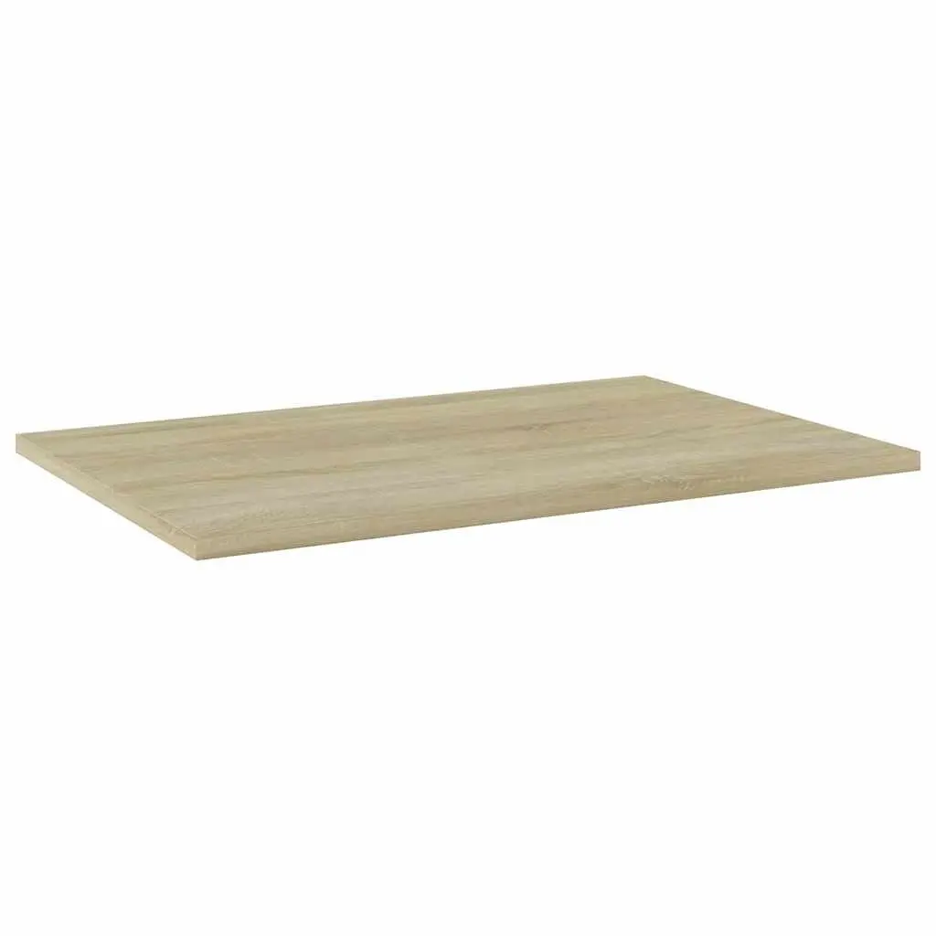 Bookshelf Boards 8 pcs Brown Engineered Wood Floating Shelves Storage Solution