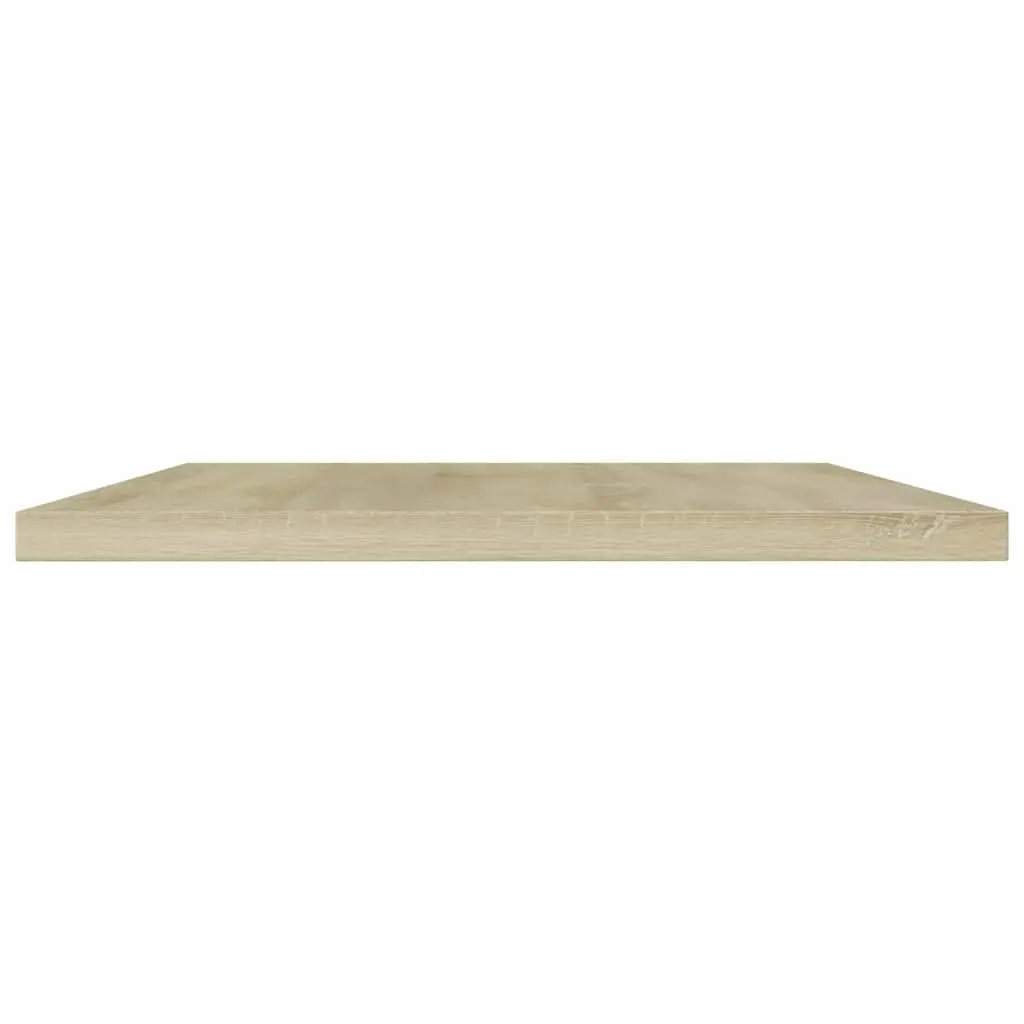 Bookshelf Boards 8 pcs Brown Engineered Wood Floating Shelves Storage Solution