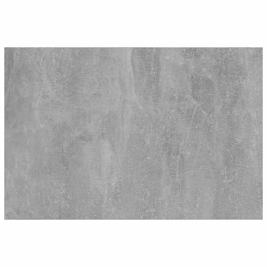 Engineered Wood Grey Floating Shelf Boards 60x40x1.5 cm Set of 4 Bookshelf Shelves