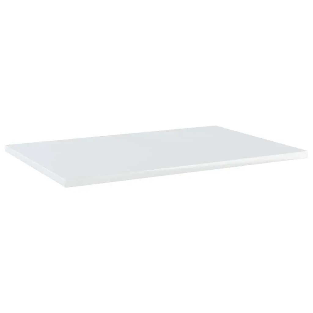 Floating Shelf Boards White Wall Mount Storage Display Shelving 60 x 40 x 1.5 cm Engineered Wood Set of 4