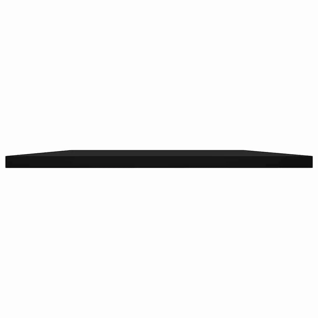 Bookshelf Boards Black 4 Pack Wall Mounted Storage Shelves Engineered Wood