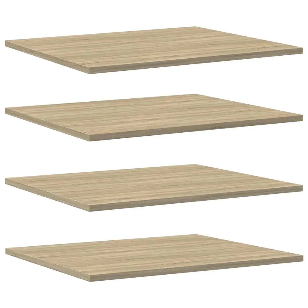 Bookshelf Boards Sonoma Oak 60x50x1.5 cm Engineered Wood 8 Piece Floating Shelves Storage