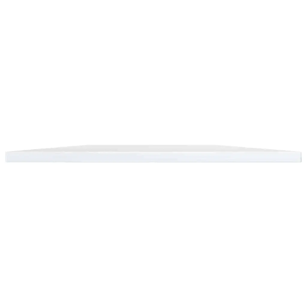 Floating Shelf Boards White Wall Mounted Storage Display Shelving Engineered Wood 60 x 50 x 1.5 cm Set of 4