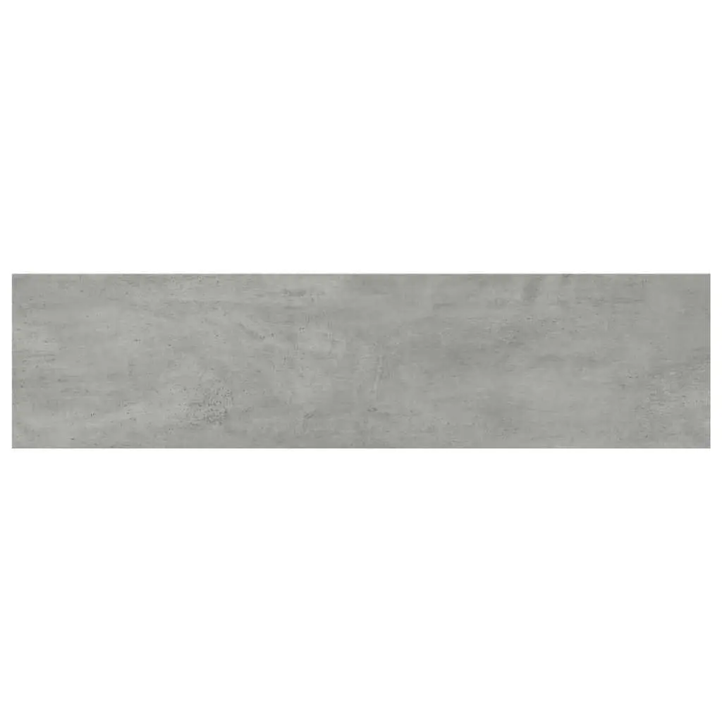 Grey Wall Mounted Bookshelf Boards Storage Shelves Set of Four Engineered Wood