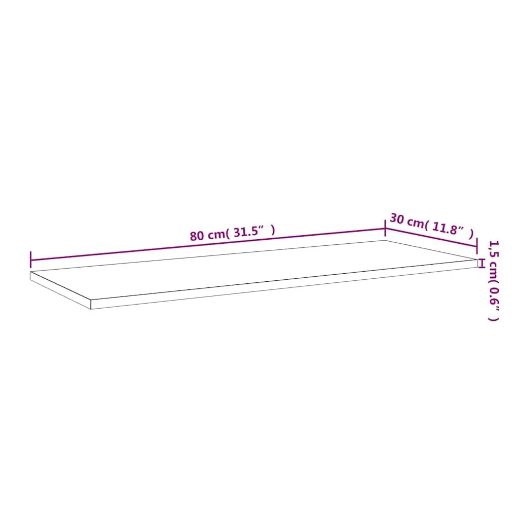 Floating Bookshelf Boards White 80 x 30 x 1.5 cm Engineered Wood 4 Piece
