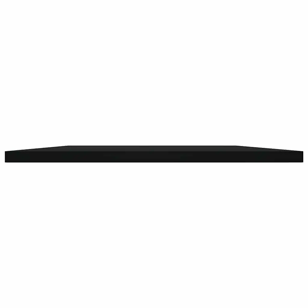Floating Shelf Boards Black 80 x 40 x 1.5 cm Engineered Wood 4 Piece Wall Mount Storage Shelving Unit Organiser