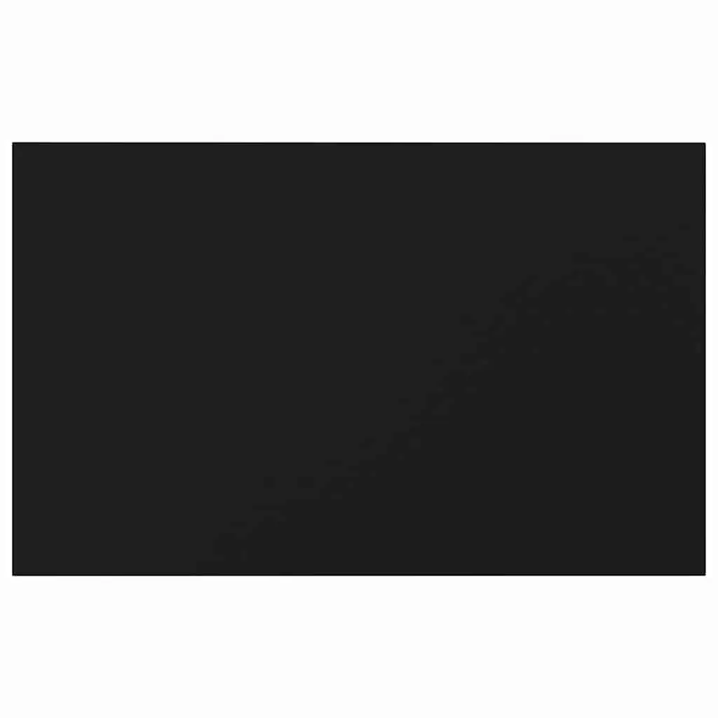 Floating Shelf Boards Black 80 x 50 x 1.5 cm Engineered Wood 4 Piece Wall Mounted Storage Shelving Panel Set